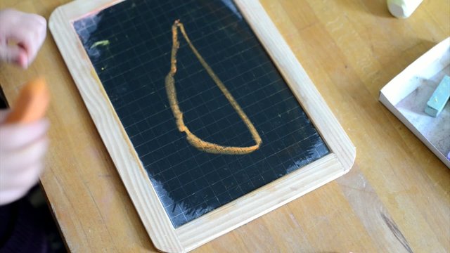 abstract drawing by a child