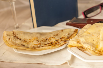 Savory crepes.