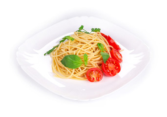 Tagliatelli pasta with tomatoes