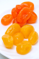 Dry yellow and orange cumquat