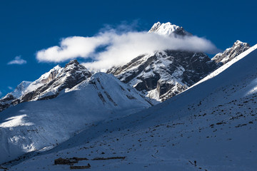 view of the Awi Peak from Dingboche