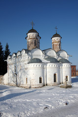 Fototapeta na wymiar Rizopolozhensky Cathedral of the Rizopolozhensky Monastery, Suzd