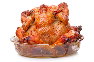 Grilled chicken carcass