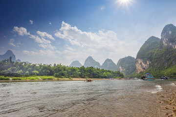 sky,river and mountains in Guilin