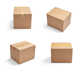 box package delivery cardboard carton