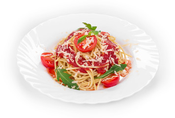 Spaghetti with tomato