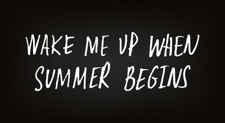 Obraz premium Hand drawn summer quote