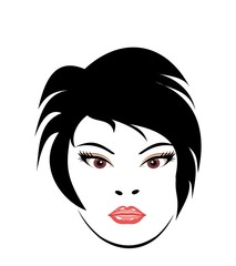 portrait clous up beautiful girl