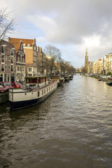 Fototapeta premium View of one of the Unesco world heritage famous city canals