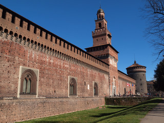 Castello Sforzesco in Milan, Italy.