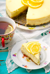 Lemon cheesecake