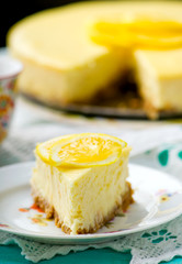 Lemon cheesecake