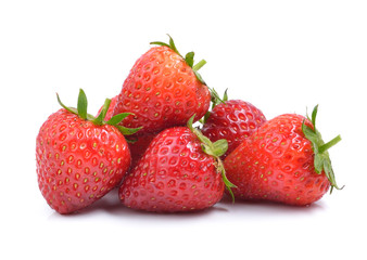 Strawberry on white background