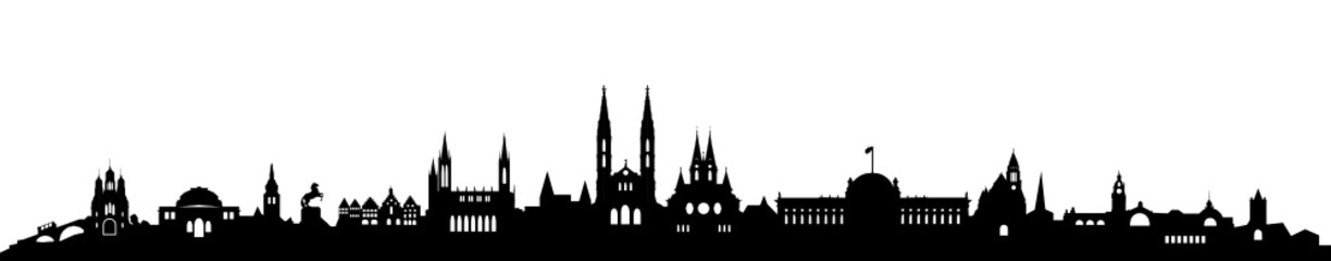 Skyline Wiesbaden - obrazy, fototapety, plakaty