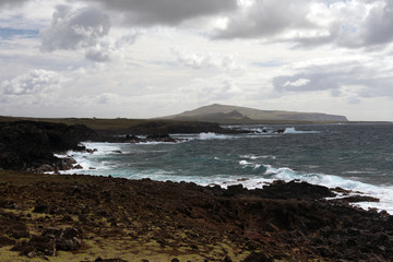 Fototapeta na wymiar Küstenlandschaft (Osterinsel, Rapa Nui)