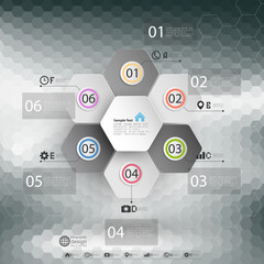 Infographic for business, geometric background, abstract