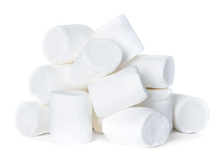Marshmallow isolated on white background