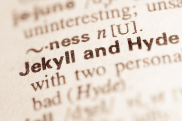 Dictionary definition of words Jekyll and Hyde