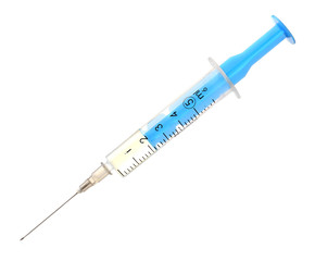 Fototapeta premium Medical syringe isolated on white