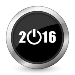 new year 2016 black icon new years symbol