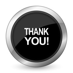 thank you black icon