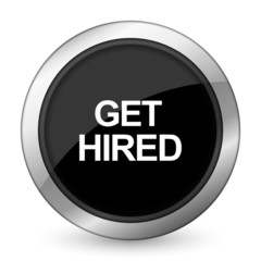get hired black icon