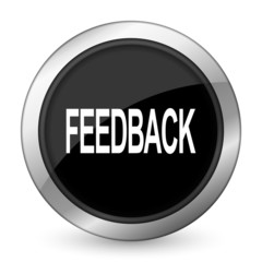 feedback black icon