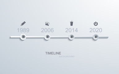 Vector modern timeline infographic.