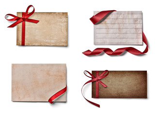 ribbon bow card note chirstmas celebration greeting