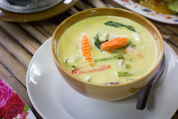 Vegetarian green curry