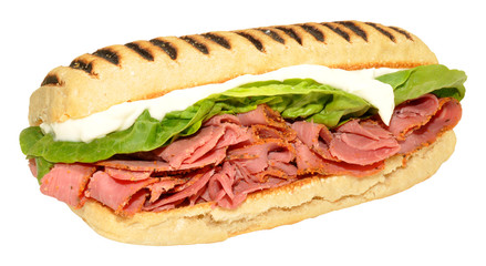 Pastrami Panini Sandwich