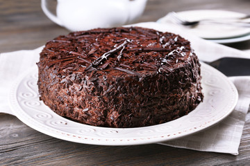 Delicious chocolate cake