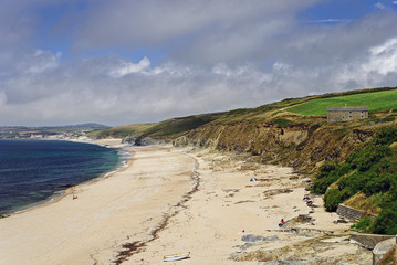 Fototapeta na wymiar Strand von Gunwalloe, Cornwall, England