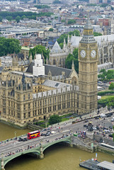 Naklejka premium House of Parliament with Big Ben, London, UK