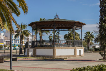 Fototapeta premium vintage gazebo bandstand on a urban park 