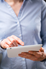 Woman with a Tablet Computer