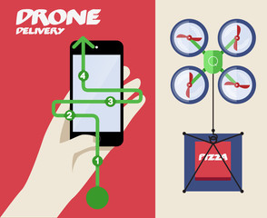drone flat icon