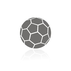 Fototapeta premium Icono baón fútbol FB reflejo