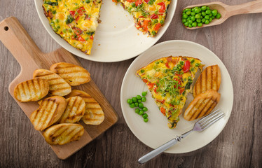 Vegetarian frittata