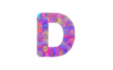 colorful fur of font