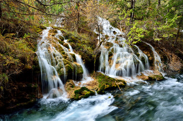 Waterfall in Jiuzhaigou,Sichuan China