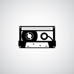 tape cassette vector design