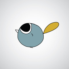 bird hand drawn cartoon