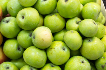 Green Apples at the Market.