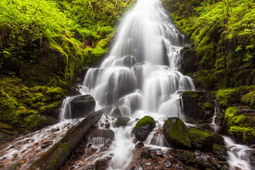 Fairy falls in Columbia River Gorge, Oregon