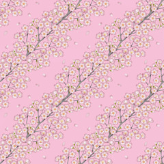 桜(シームレスパターン)