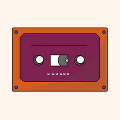 Obraz premium Audiotape theme elements vector,eps