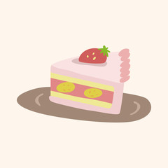decorating cake theme elements vector,eps10