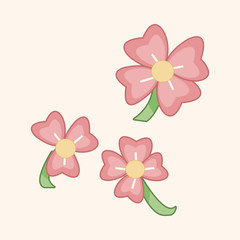flower theme elements vector,eps