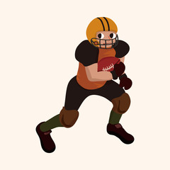 football player theme elements vector,eps